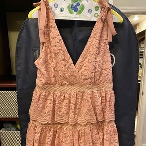 Blush lace dress